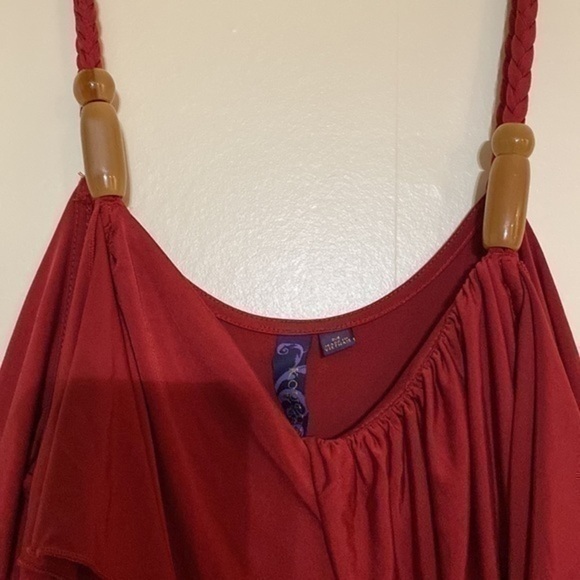 KOUTURE By Kimora Mini Cocktail Evening Dress Red Sleeveless Size Medium - Picture 5 of 12